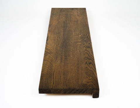 Vensterbank met Neus Eiken Select Natuur A/B 26 mm KGZ Geolied: "Gerookt Eiken"